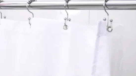 Anillos de cortina de metal con forma de pie, ganchos de riel para cortina de ducha de baño