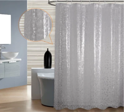 Cortinas de ducha de plástico para textiles de baño.