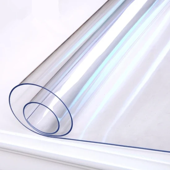 Yingyi plástico 1mm/2mm/3mm mantel de PVC hoja de película de rollo de vidrio suave súper transparente
